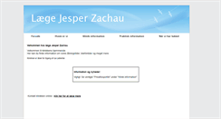 Desktop Screenshot of laegezachau.dk