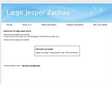 Tablet Screenshot of laegezachau.dk